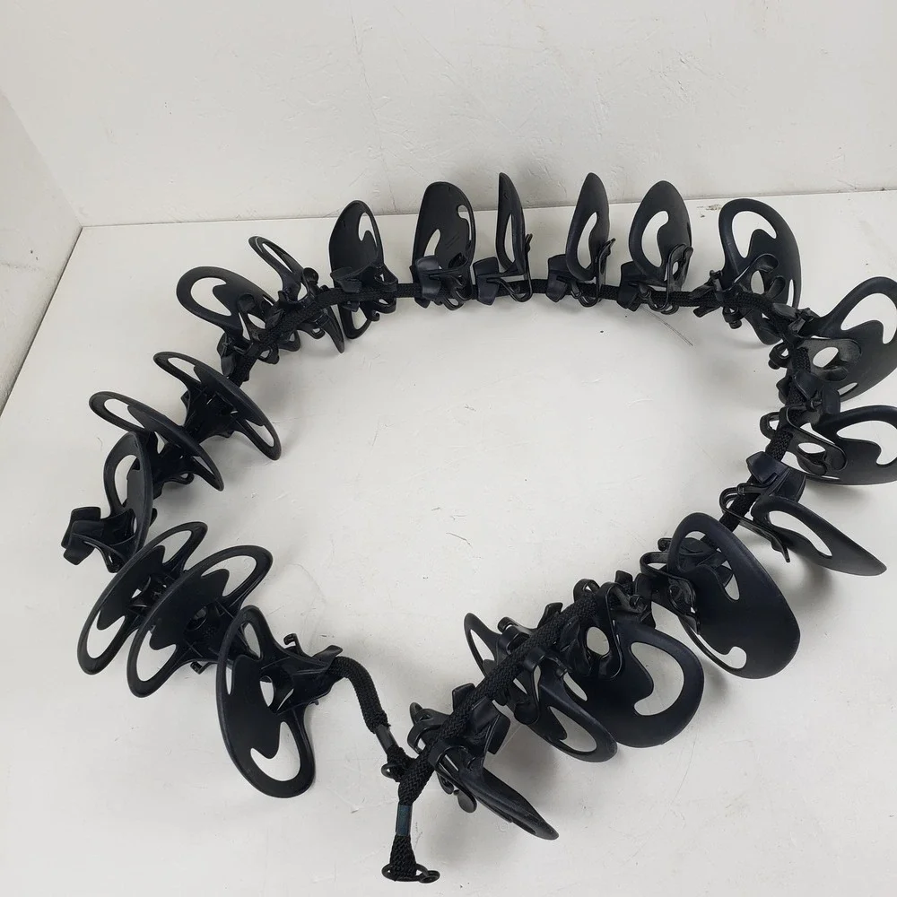 Perfect Curve Cap Rack Baseball Hat Organizer Black Adjustable 21 Clips 60 Inch